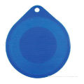 Custom Anti-stain Blue Silicone Heat Mat, Non-stick Washable Kitchen Pad